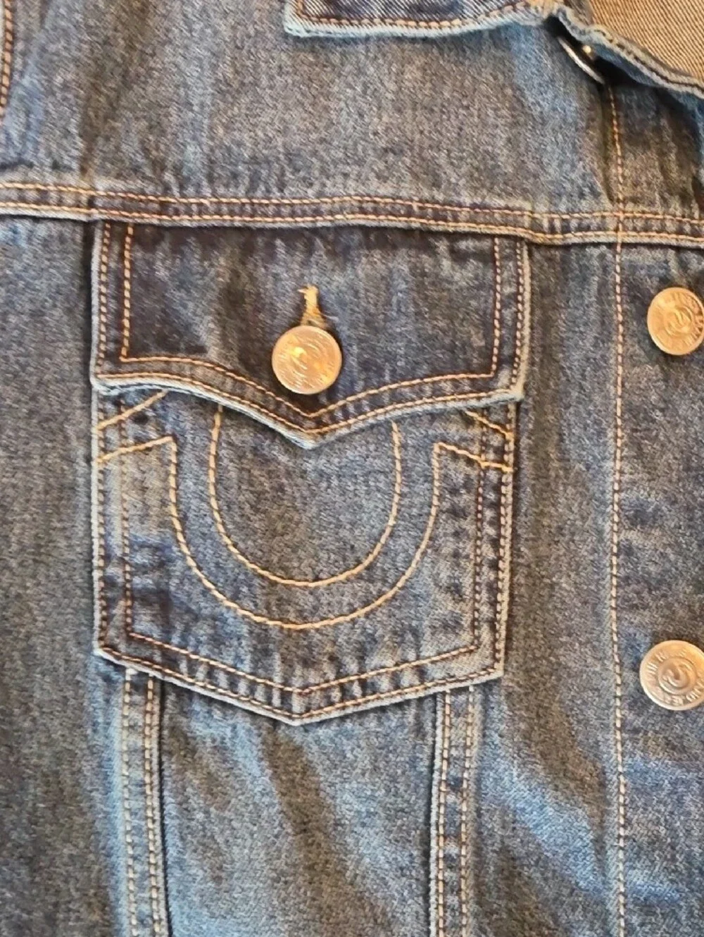 True Religion Men’s Medium Blue Denim Jacket